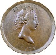 25 Cents "1792 Quarter Dollar" (Pattern; copper) - Obverse