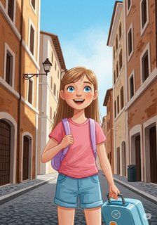 Un Giorno al Parco daily life story for 7-12 years children in Italian featuring joyful themes
