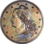 10 Dollars "1872 Eagle" (Pattern; gold) - Obverse