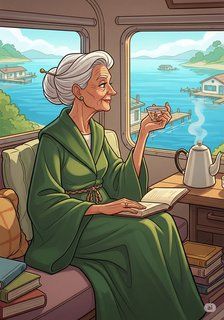 Cailleach's Quiet Corner fantasy story for 18+ years children in English featuring healing themes