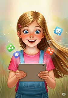 Elara's Digital Adventures educational story for 7-12 years children in English featuring warm themes