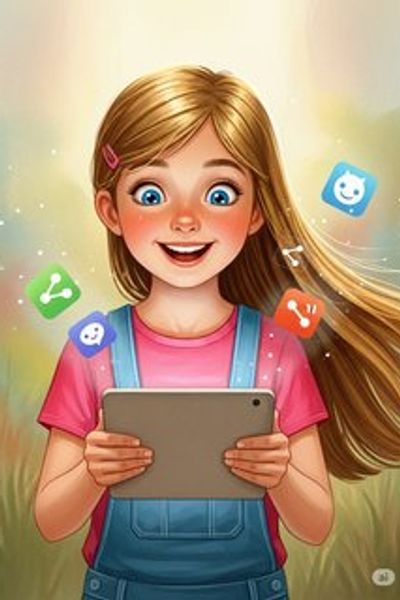 Elara's Digital Adventures educational story for 7-12 years children in English featuring warm themes