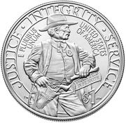 1 Dollar (225th Anniversary of US Marshals Service) - Reverse