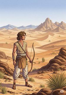 The Bow of Wood and Hope adventure story for 13-18 years children in English featuring tense themes