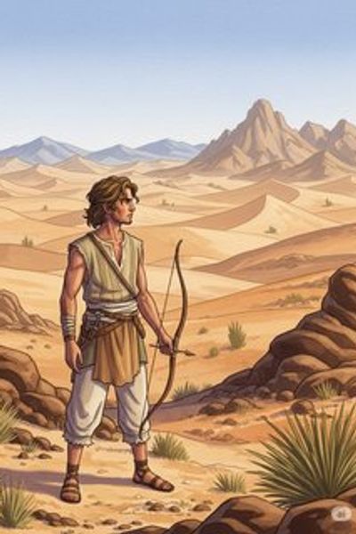 The Bow of Wood and Hope adventure story for 13-18 years children in English featuring tense themes