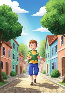Cameron's Choice educational story for 7-12 years children in English featuring warm themes