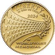5 Dollars (Greatest Generation) - Obverse