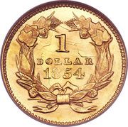 1 Dollar "Small Indian Head" (Type 2) - Reverse