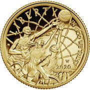5 Dollars (Basketball Hall of Fame) - Obverse