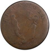 ½ Penny - Auctori Plebis “Hispaniola” - Reverse