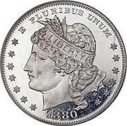 1 Dollar "1880 Goloid Metric Dollar" (Pattern; Goloid) - Obverse