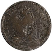 ½ Penny - Copper “Liberty Seated Right” - Obverse