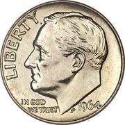 1 Dime "Roosevelt Silver Dime" - Obverse