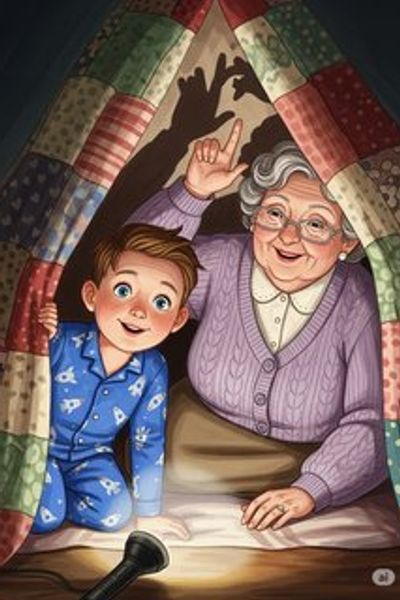 Leo and the Nighttime Noises daily life story for 3-6 years children in English featuring warm themes