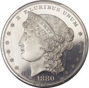 1 Dollar "1880 Metric Dollar" (Pattern) - Obverse