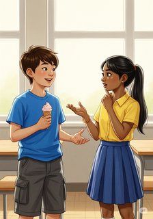 The Thoughtful Debaters educational story for 7-12 years children in English featuring warm themes