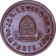 US Civil War Token - Beehive (LaPorte, Indiana) - Reverse