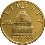 5 Dollars (Congress Bicentennial) - Obverse