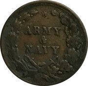 Civil War Token - Army and Navy - Reverse