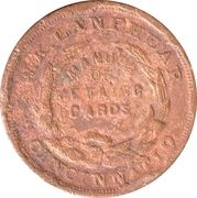 Civil War Merchant Token - Army & Navy (W.K. Lanphear) - Reverse