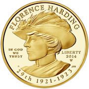 10 Dollars (Florence Harding; Bullion Coinage) - Obverse
