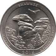 ¼ Dollar "Washington Quarter" (Shawnee National Forest, Illinois) - Reverse