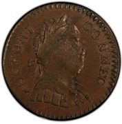½ Penny - Copper "ET LIB INDE" - Obverse