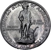 ½ Dollar (Lexington-Concord Sesquicentennial) - Obverse