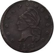 Civil War Token - Millions for Defense Not One Cent for Tribute (F-17/388) - Obverse