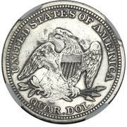 25 Cents - Frederik VII (Counterstamp) - Reverse