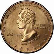 5 Dollars (Smithsonian Institution 150th Anniversary) - Obverse