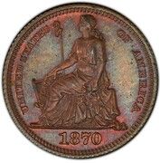 5 Cents (Copper Half Disme Pattern - 1870) - Obverse