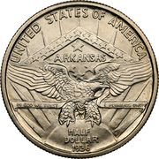½ Dollar (Arkansas) - Reverse