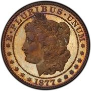 ½ Dollar "1877" (Pattern; copper) - Obverse