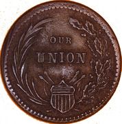 1 Cent - Civil War Patriotic Token - Reverse