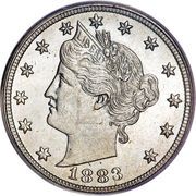 5 Cents "Liberty Nickel" (without "CENTS") - Obverse