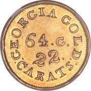 2½ Dollars - C. Bechtler - Obverse