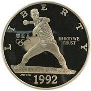 1 Dollar (XXV Olympiad) - Obverse