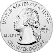 ¼ Dollar "Washington Quarter" (Salt River Bay, U.S. Virgin Islands - Silver 5 oz Bullion) - Obverse