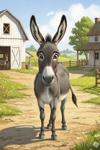 The Mishaps of Othman the Donkey comedy story for 3-6 years children in English featuring humorous themes