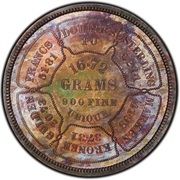 10 Dollars "1874 Eagle" (Pattern; copper) - Reverse
