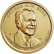 1 Dollar (George H. W. Bush) - Obverse