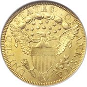10 Dollars (Liberty Cap / Heraldic Eagle) - Reverse