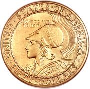 50 Dollars (Panama–Pacific Exposition) - Obverse