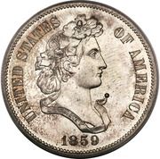 ½ Dollar "1859" (Pattern; silver) - Obverse