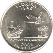 ¼ Dollar "Washington Quarter" (Florida) - Reverse