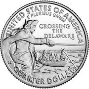 ¼ Dollar "Washington Quarter" (Crossing the Delaware) - Reverse