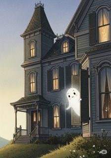 Wisp, The Friendly Ghost fantasy story for 3-6 years children in English featuring warm themes