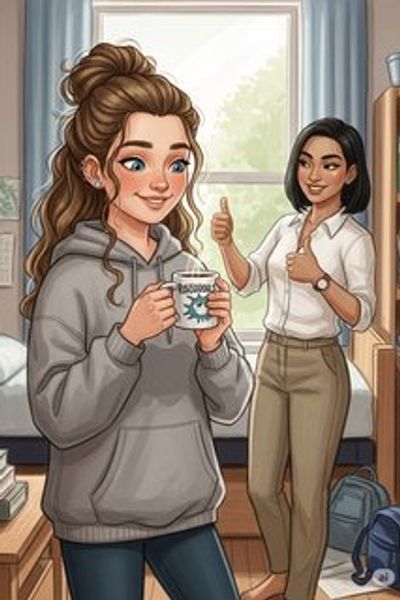 The Great Cup Avalanche daily life story for 7-12 years children in English featuring humorous themes