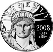 25 Dollars "American Platinum Eagle" (Bullion Coinage) - Obverse